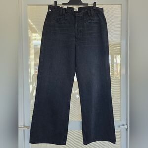 NWT!! Citizens Of Humanity Womens Gaucho Trouser Jeans Wide Leg Size 34 Black